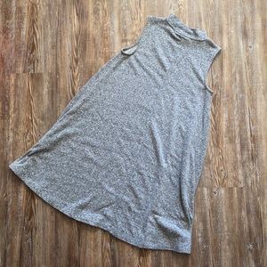Mercer & Madison Grey Mock Neck Sleeveless Dress